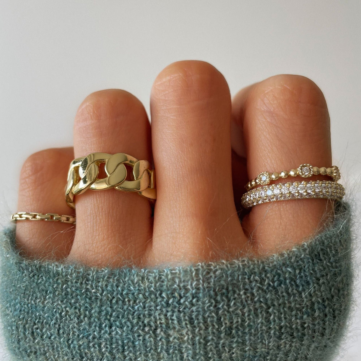 Curb Chain Ring Sterling / Bold / Preorder*