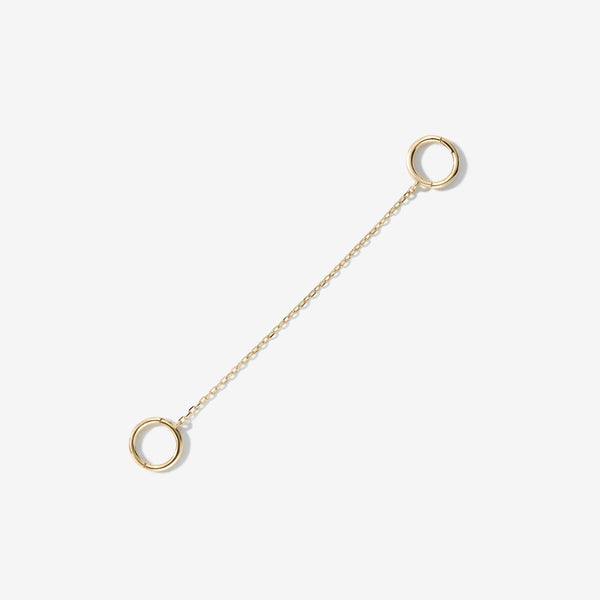 Cloud chain hoop earring