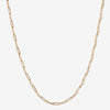 Kahl single link paperclip chain necklace