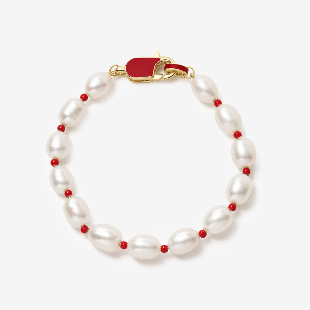 Krist lipstick pearl bracelet