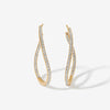 Tao wave maxi hoop earrings