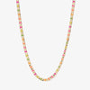 Nauman neon flat chain necklace