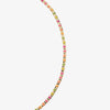 Nauman neon flat chain necklace