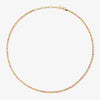 Nauman neon flat chain necklace