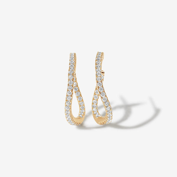 Kaelin wave mini hoop earrings