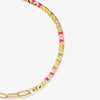 Sonier neon flat chain bracelet