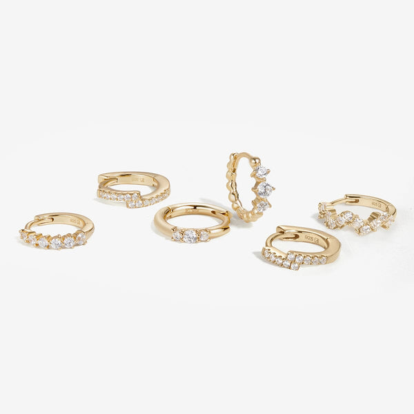 Tate 6-piece earring set