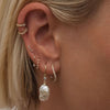 Kaelin wave mini hoop earrings