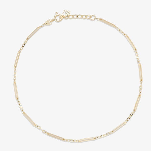 Shelby paperclip chain anklet