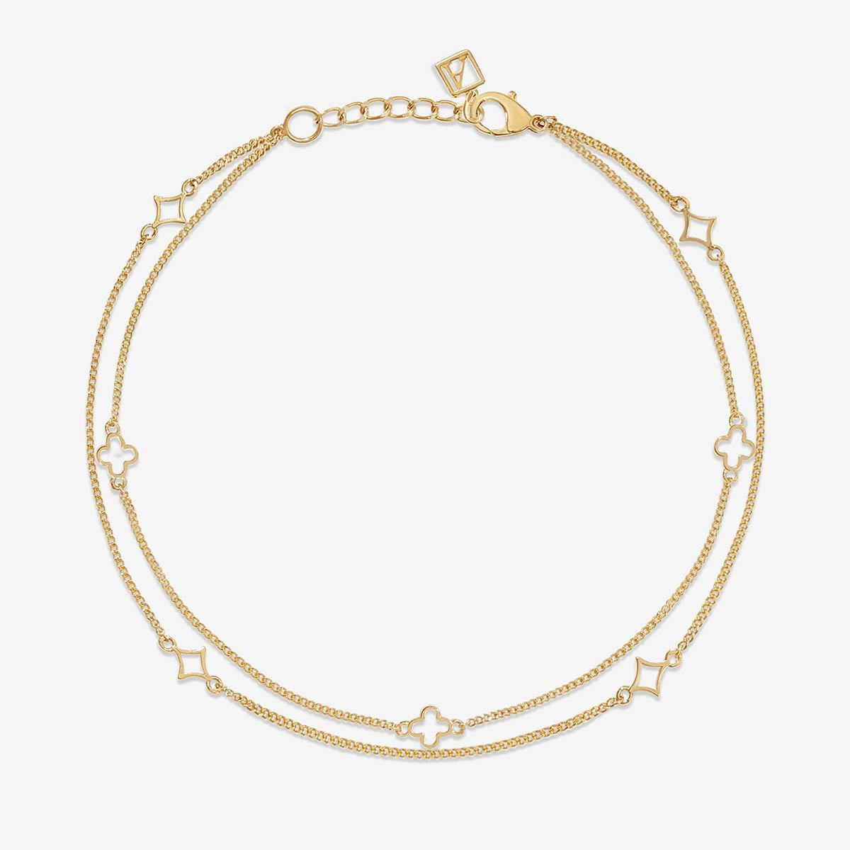 LV Clover Necklace, Bracelet and Anklet