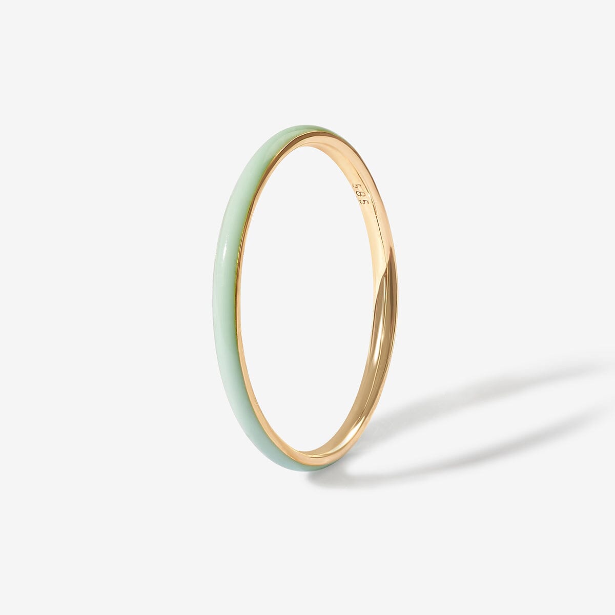 White Gold Thin Bangle with Letter N in Diamonds - Jade Jewellery