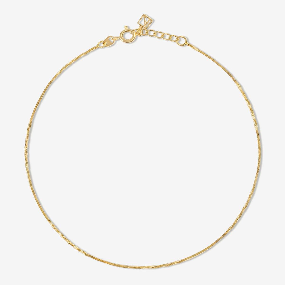 Gold Snake Chain Twist Bracelet