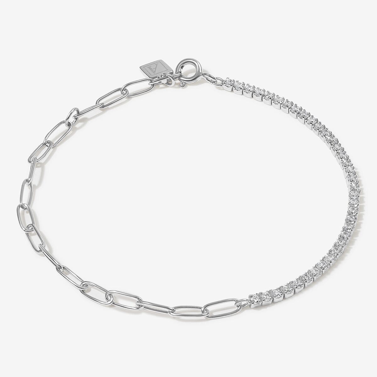 Silver Peter Tennis Bracelet | Adorn Luxe | Adornmonde