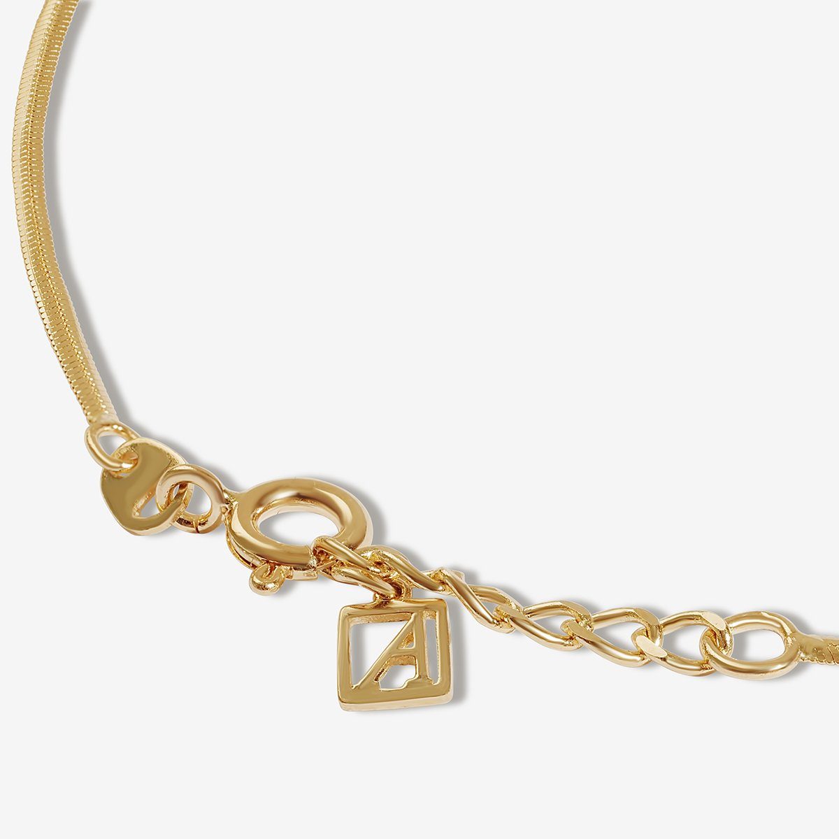 Solid 14K Gold Christian Twisted Snake Chain Bracelet, Fine Jewelry